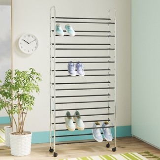 Metal Revolving Tall Skinny Shoe Rack - Foter