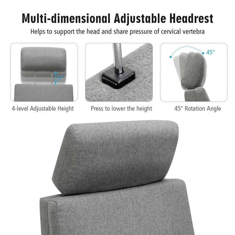 32.5'' Wide Manual Swivel Recliner with Massager