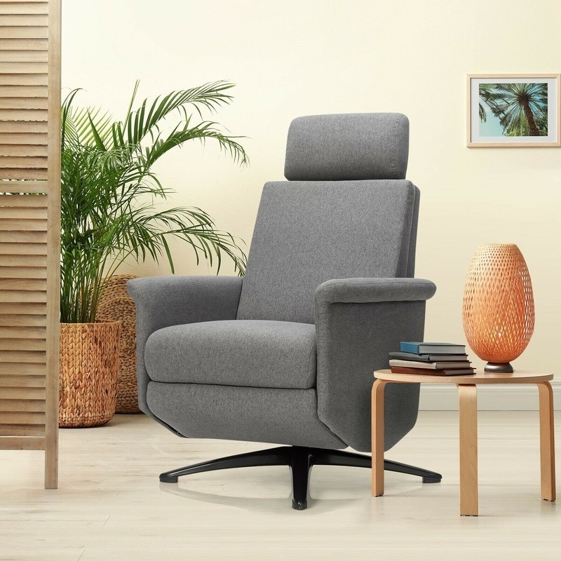 32.5'' Wide Manual Swivel Recliner with Massager
