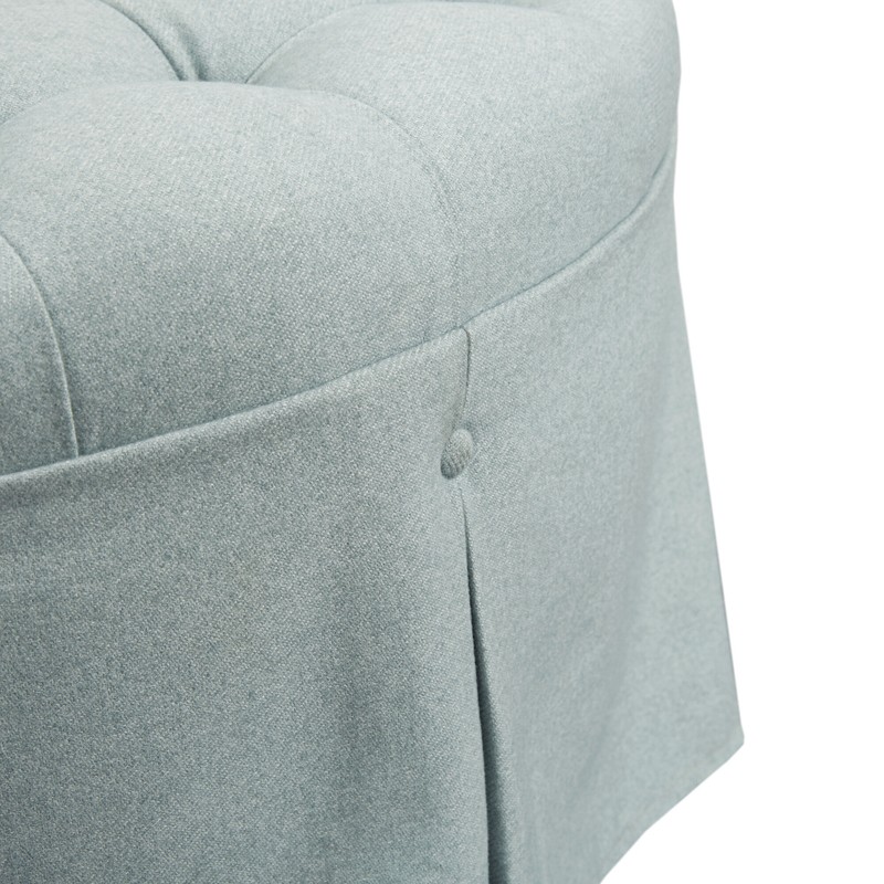 32'' Wide Tufted Round Cocktail Ottoman