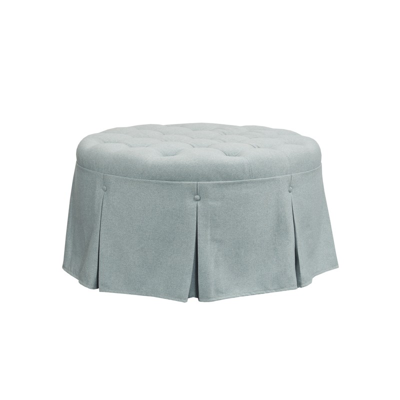 32'' Wide Tufted Round Cocktail Ottoman