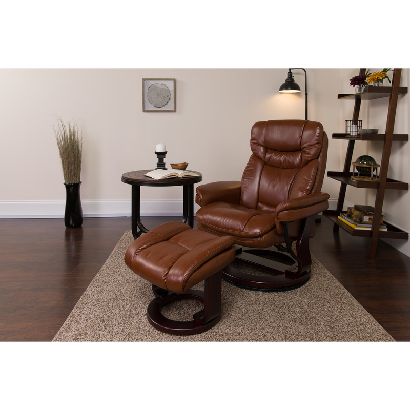 33'' Wide Manual Swivel Standard Recliner with Ottoman