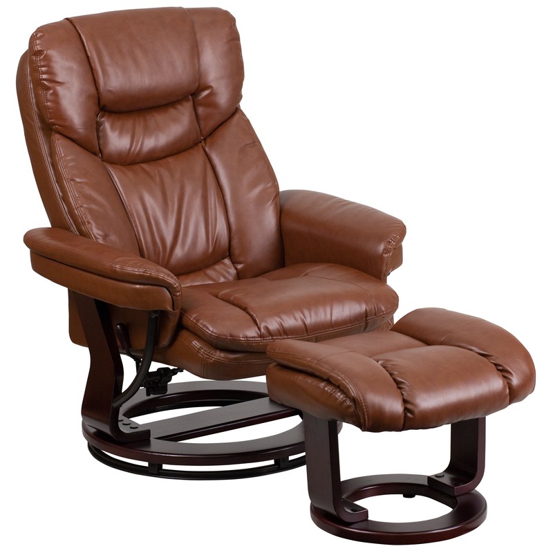 33'' Wide Manual Swivel Standard Recliner with Ottoman