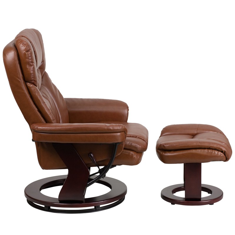 33'' Wide Manual Swivel Standard Recliner with Ottoman