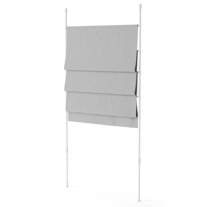 Adjustable Tension Room Divider with Panel
