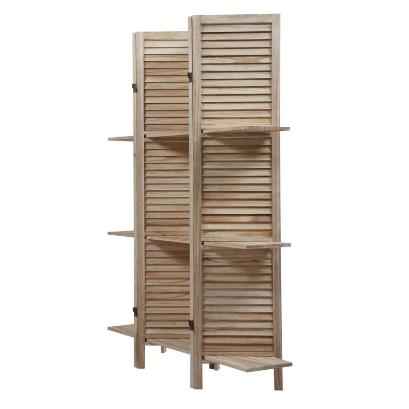63.6'' W x 67'' H 4 - Panel Solid Wood Folding Room Divider