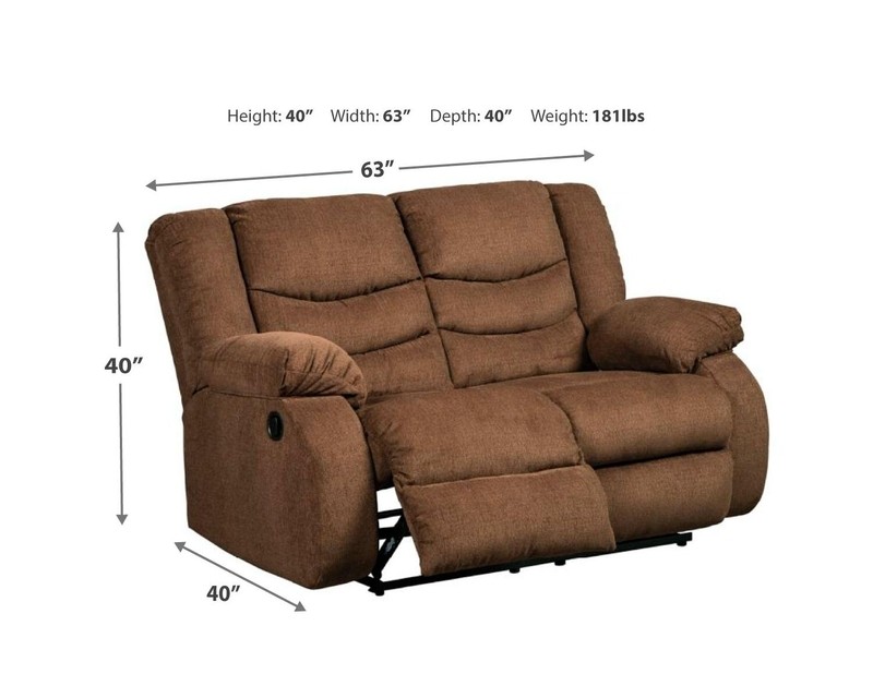 63'' Pillow Top Arm Reclining Loveseat