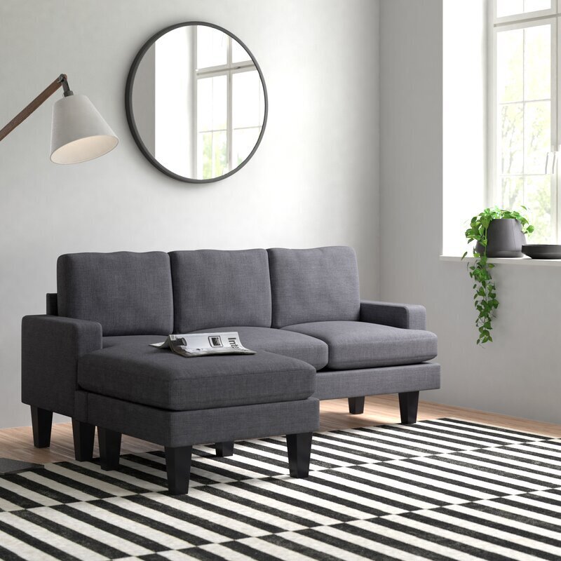 73’’ Reversible Chaise L Shaped Couch