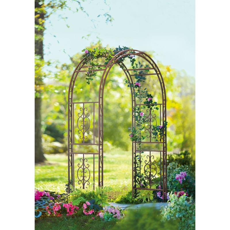 84" Montebello Iron Garden Arbor