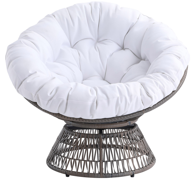 Aarav 40'' Wide Tufted Swivel Papasan Chair