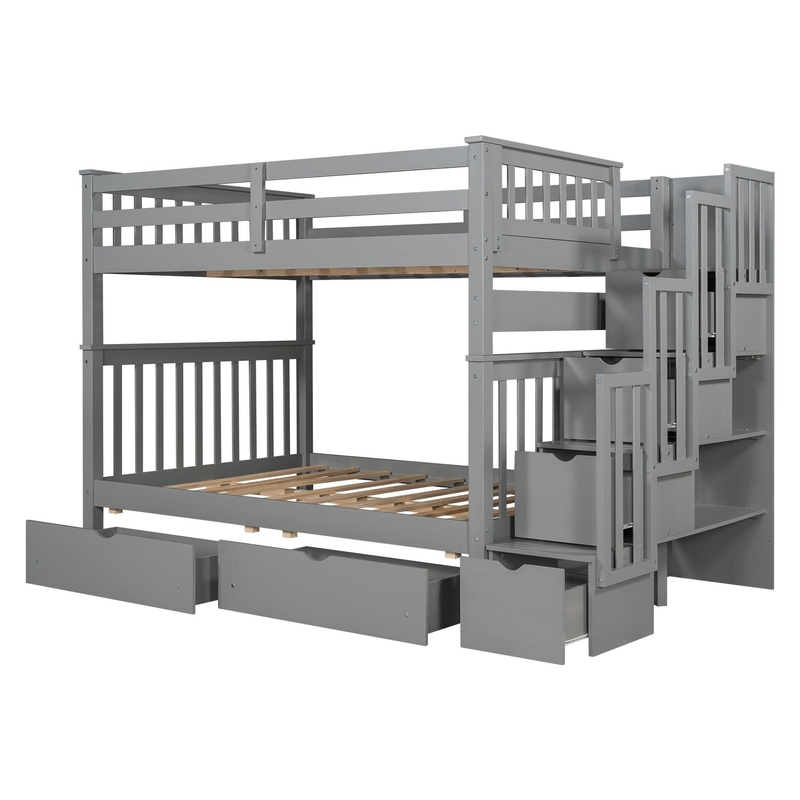 Double Bunk Beds With Stairs - Ideas on Foter