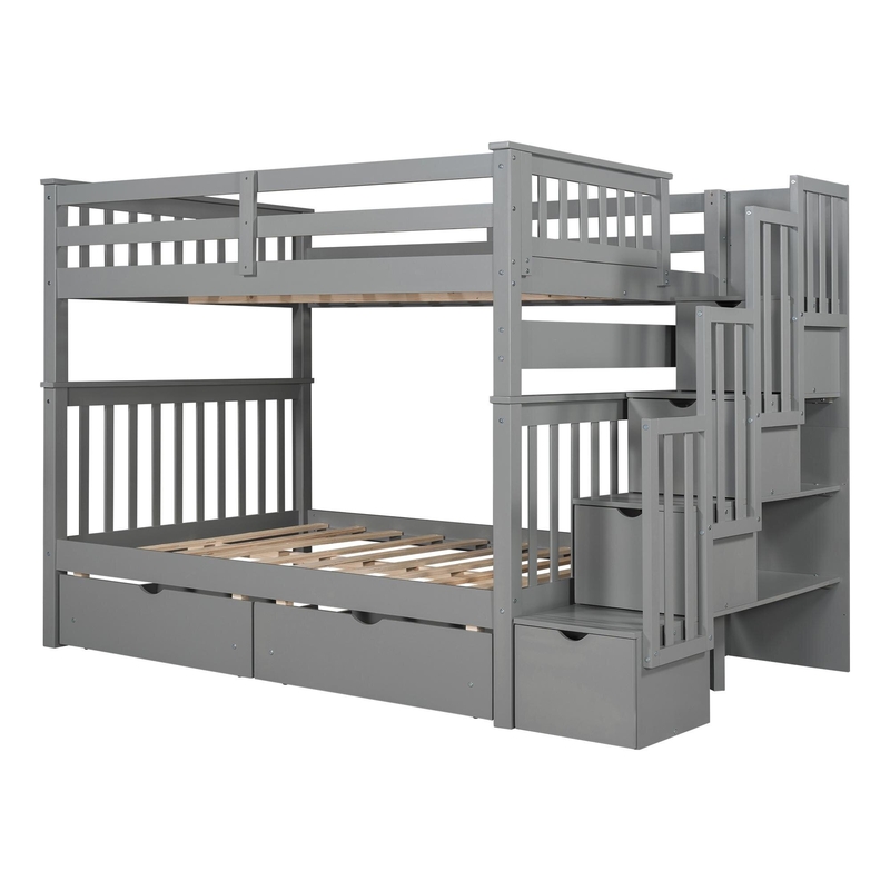 Double Bunk Beds With Stairs - Ideas on Foter