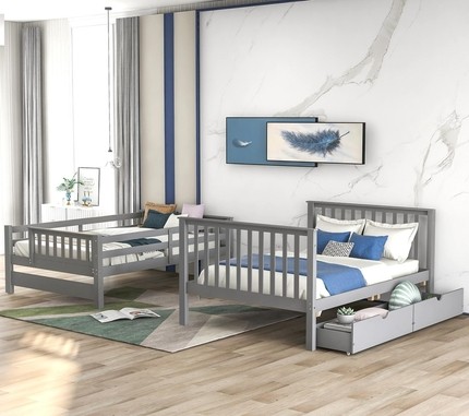 Double Bunk Beds With Stairs - Ideas on Foter