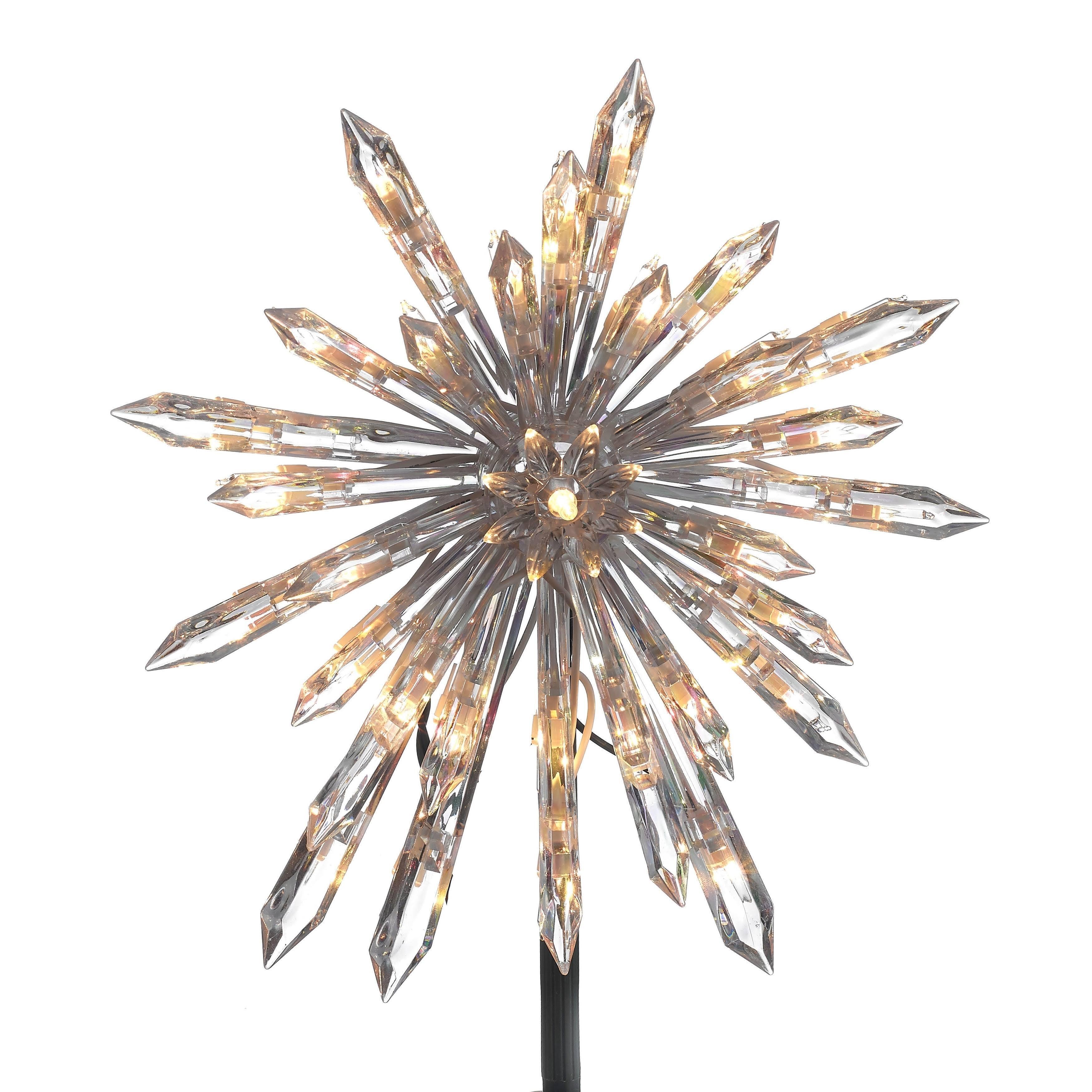 Acrylic Crystal Tree Topper With Brown Tinge