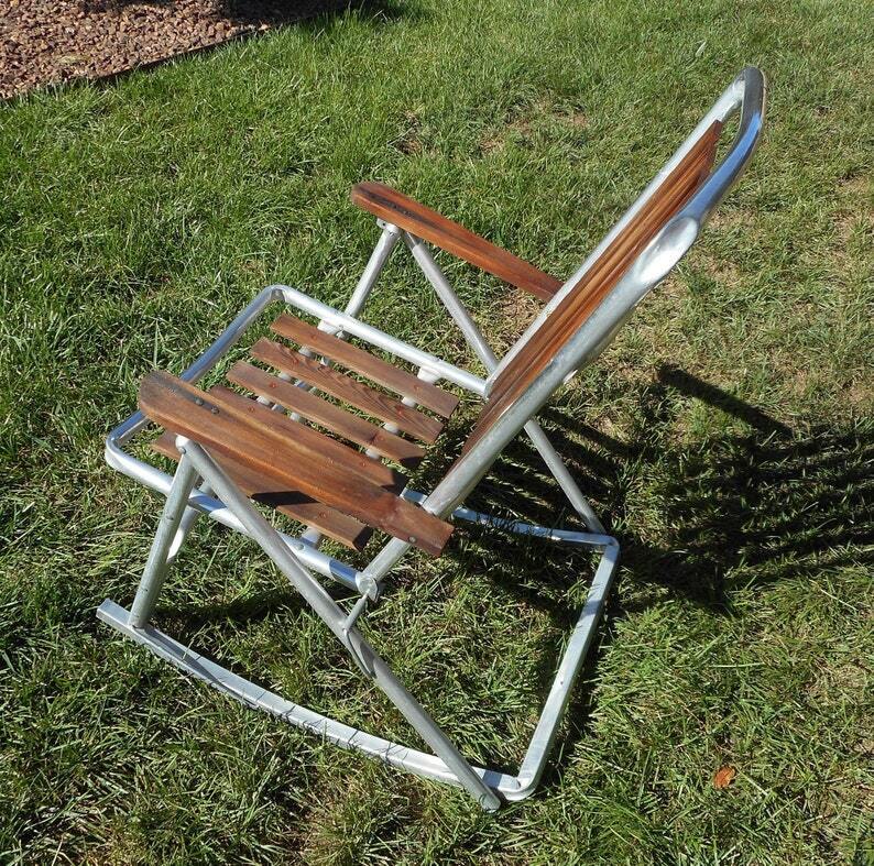 Aluminum Folding Rocking Chair