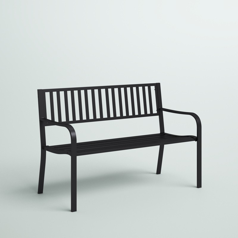 Alvah Stainless Steel Garden Bench