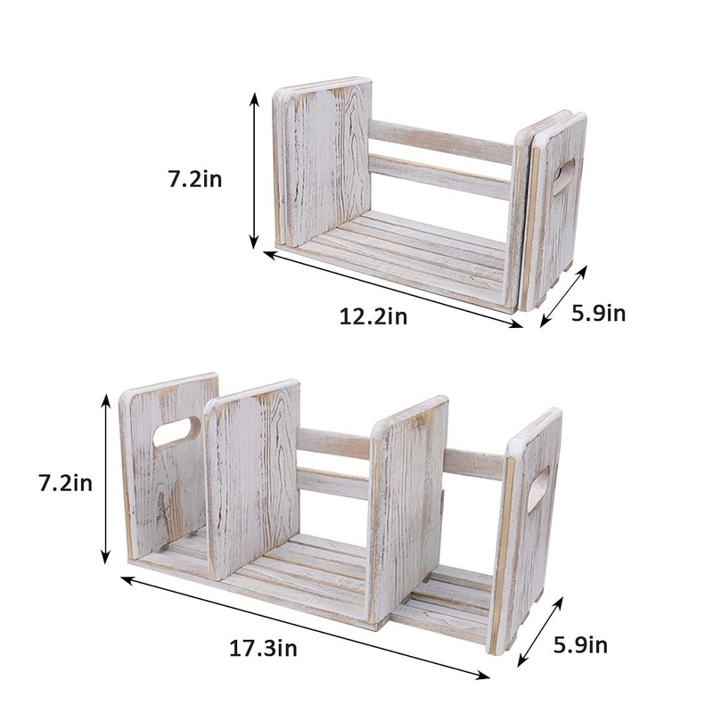 Anjela 7.2'' H x 17.3'' W Wood Geometric Bookcase
