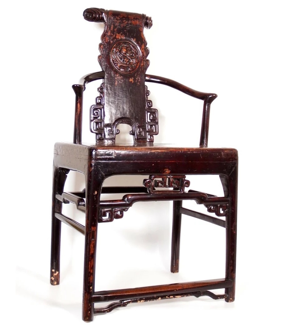 Antique Asian Accent Chair