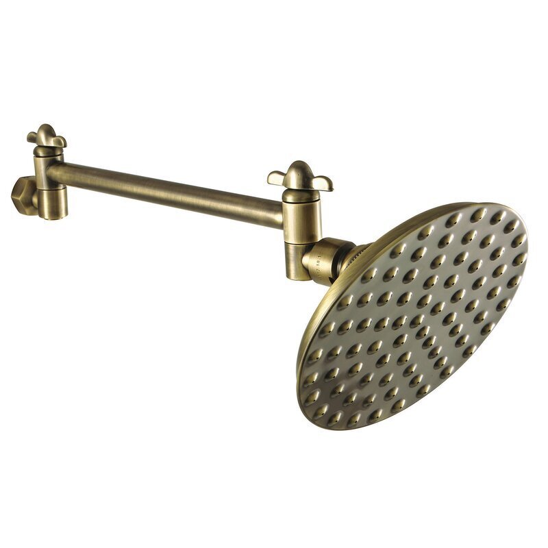 Antique Brass Adjustable Shower Head