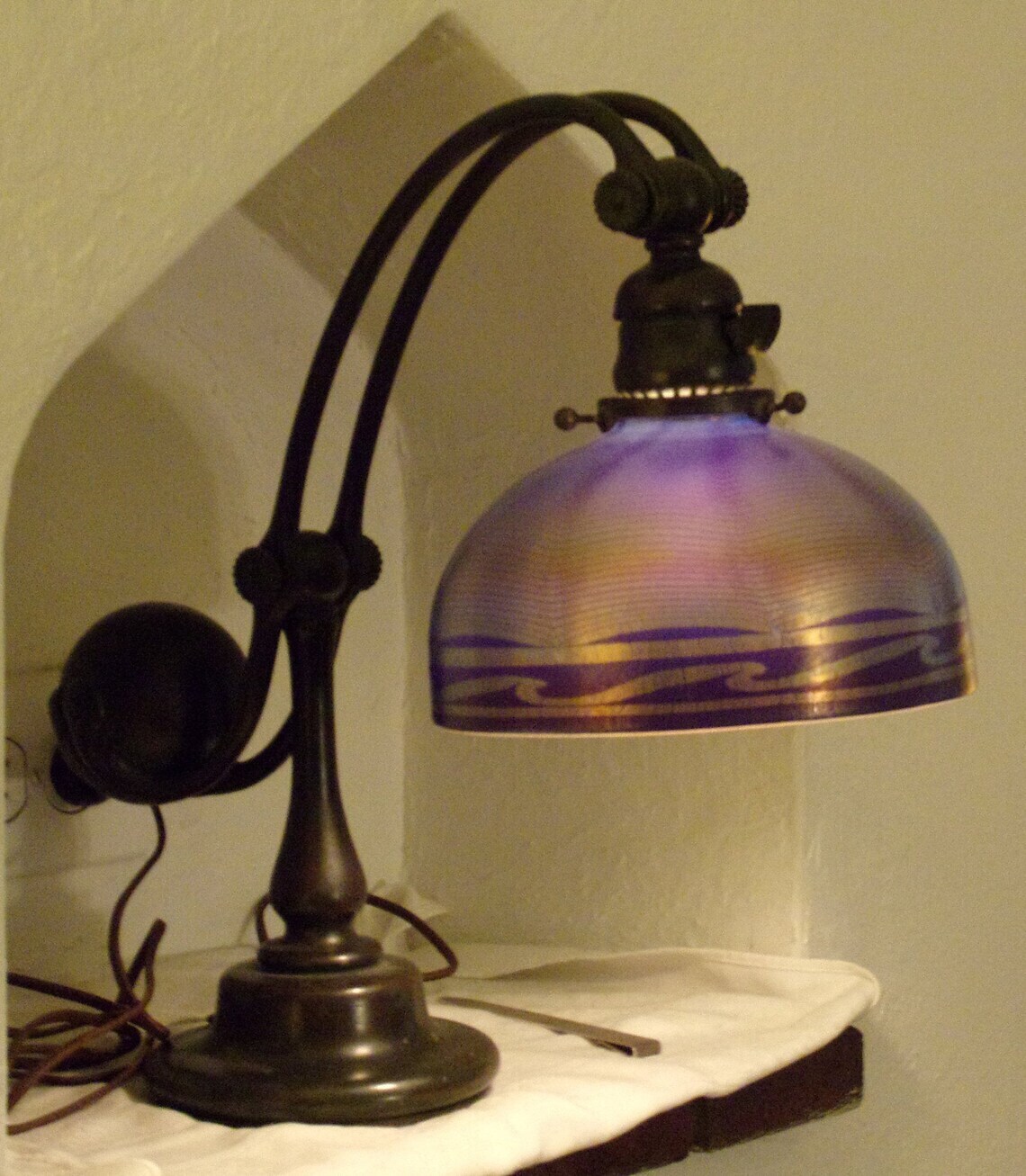 Antique Chic Bronze Lamp