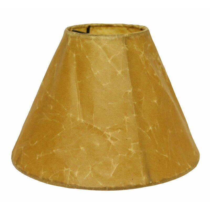 Antique parchment lamp shade