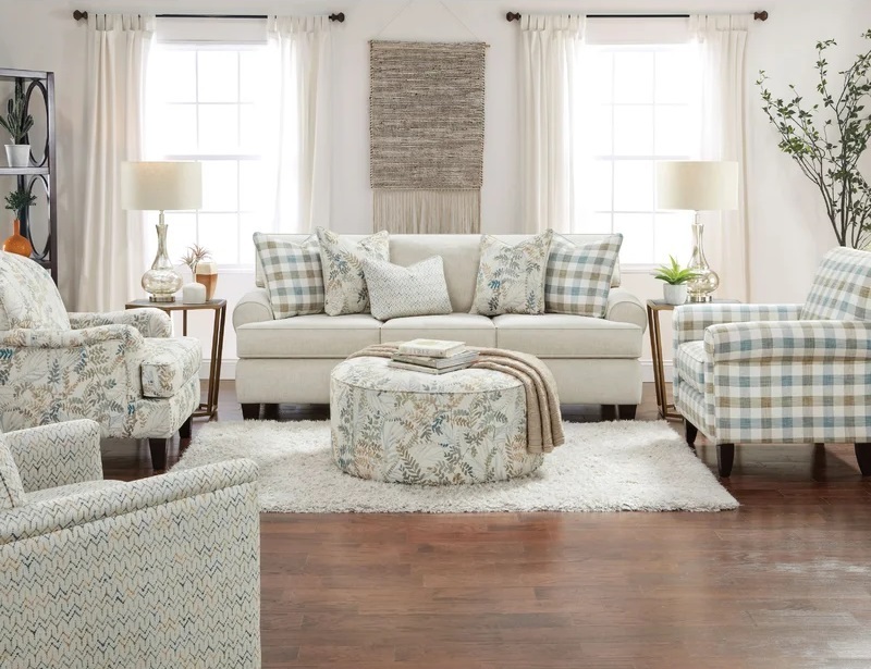 Apartment Size Country Living Room Furniture Set