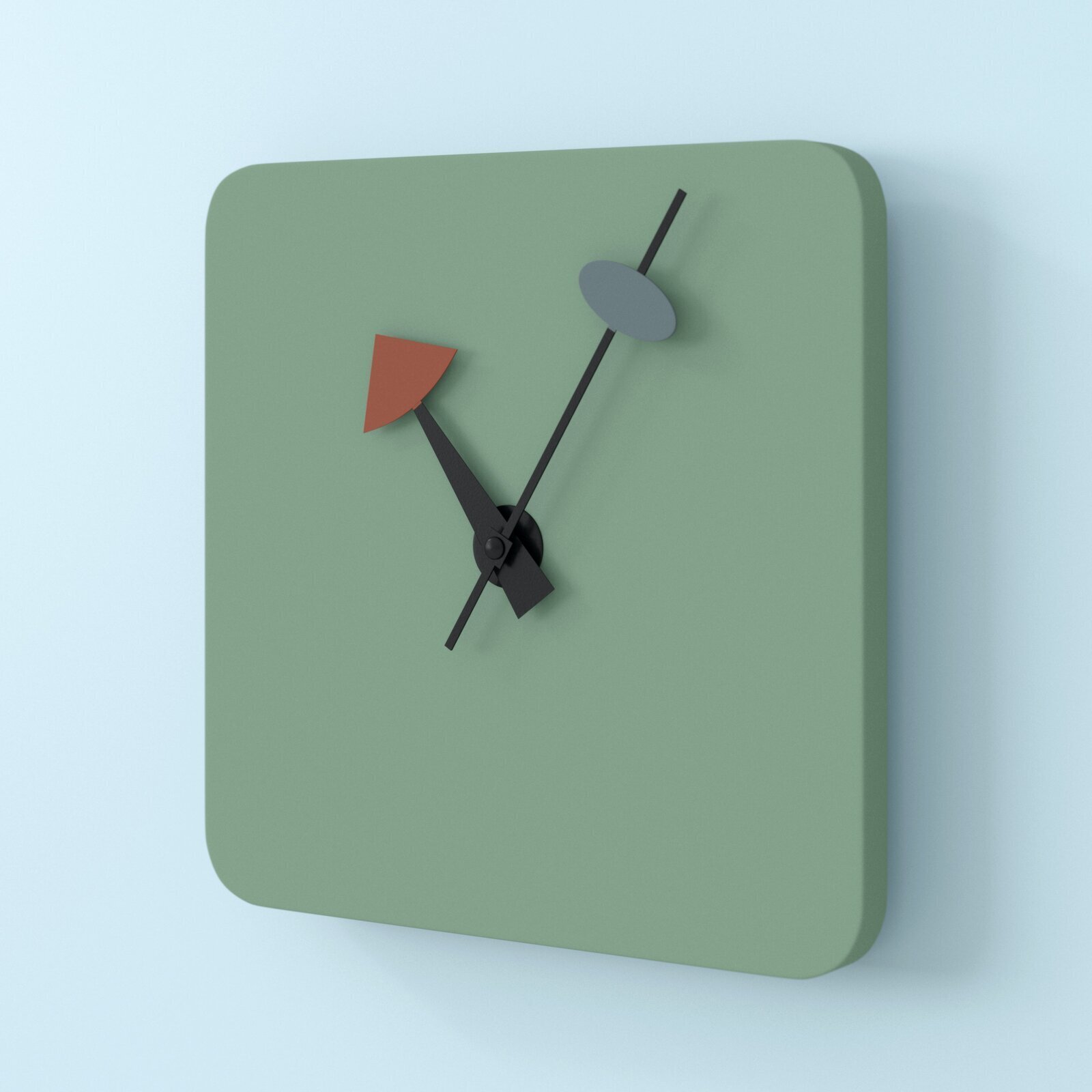 Artistic Understated Modern Wall Clock