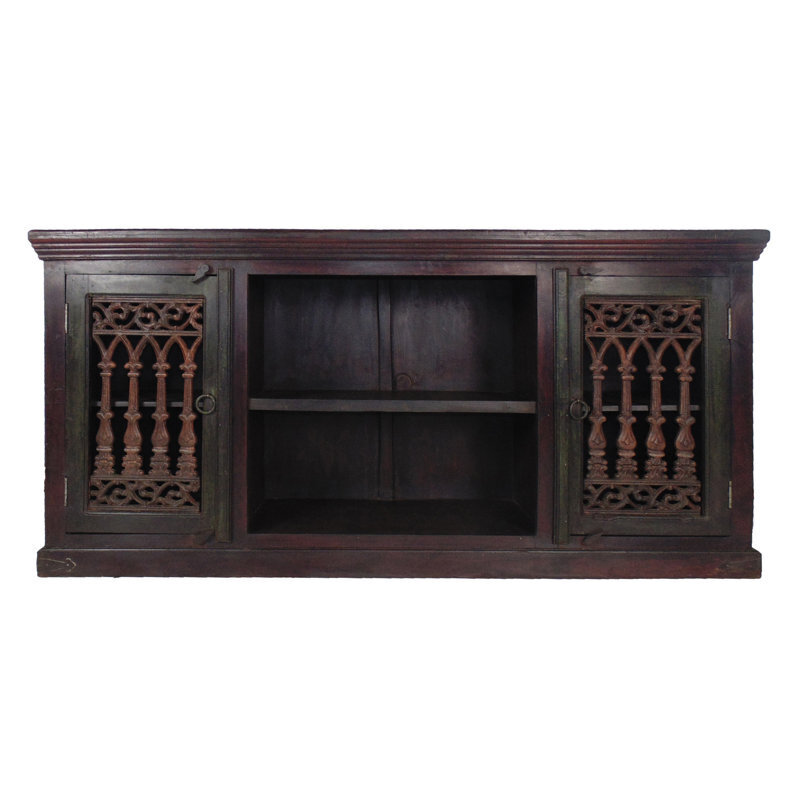 Asian Inspired Solid Wood TV Stand