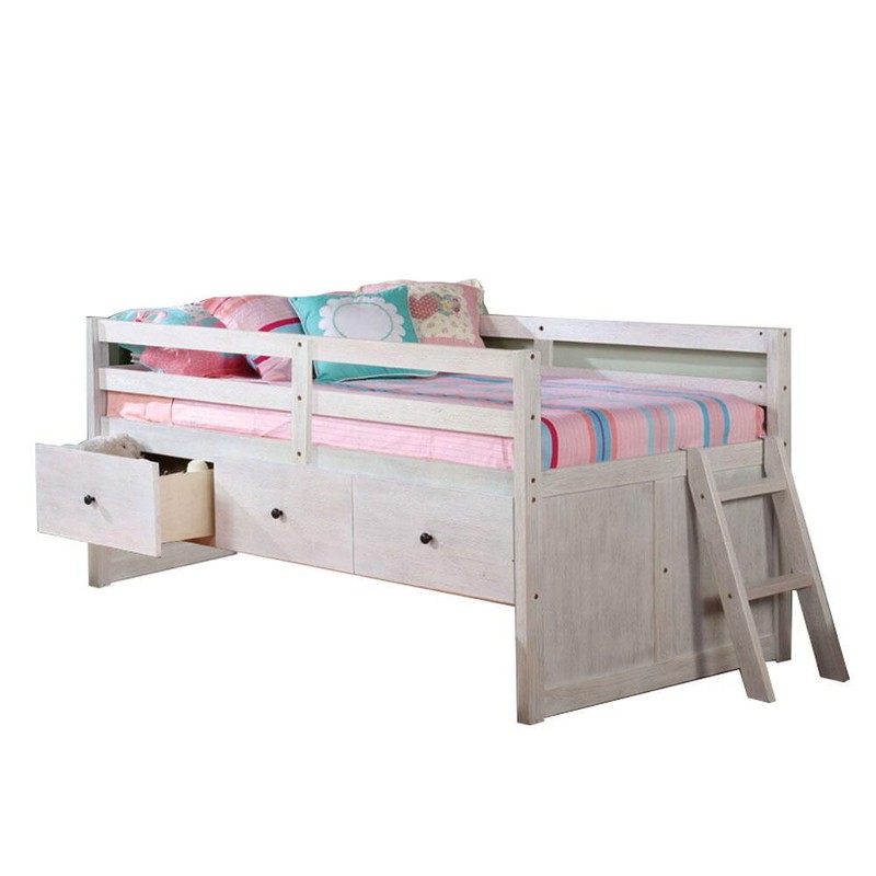 Athanassia Twin 3 Drawer Loft Bed with Trundle by Harriet Bee