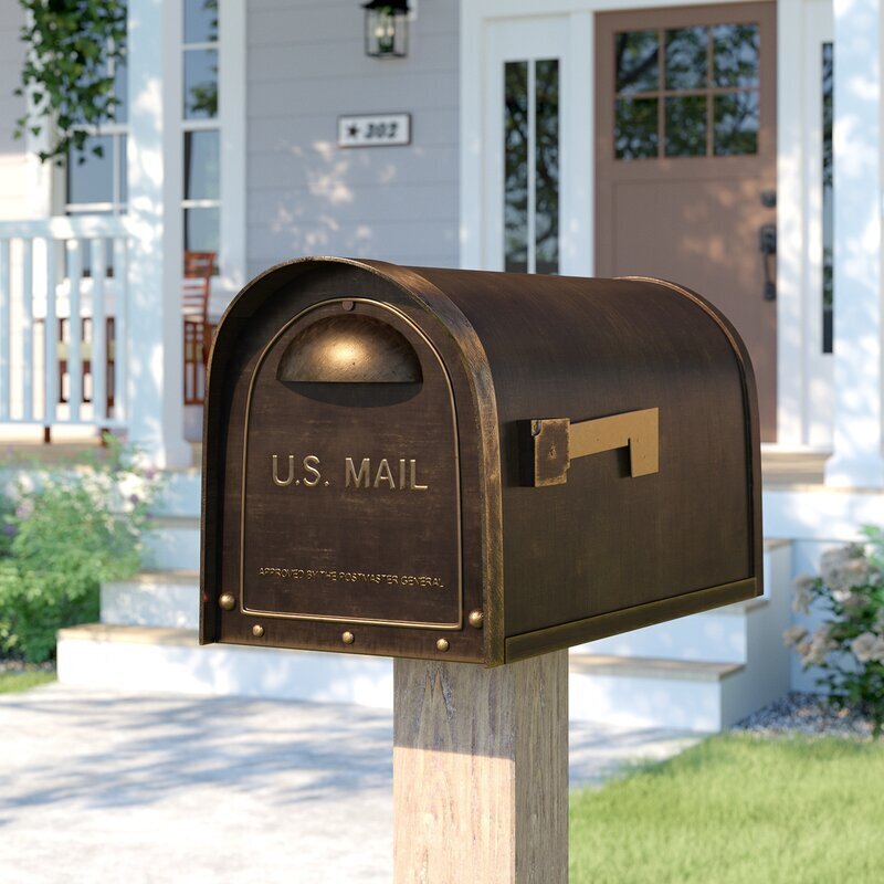 Attractive Bronze Mailbox