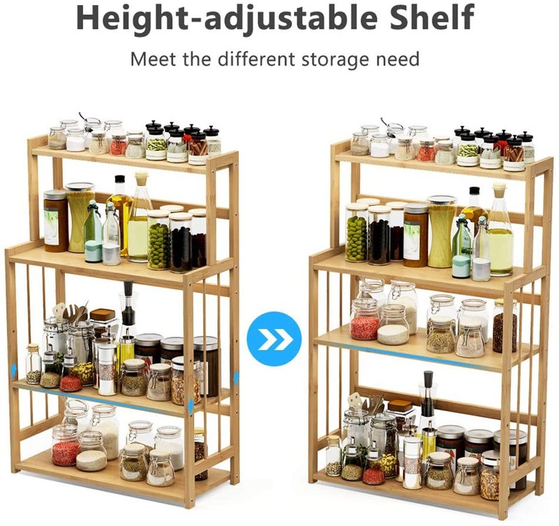Azeem 16'' Wood Baker's Rack with Microwave Compatibility