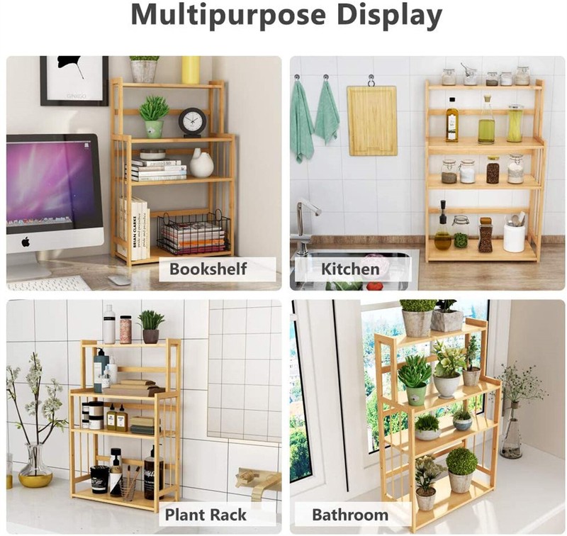Azeem 16'' Wood Baker's Rack with Microwave Compatibility