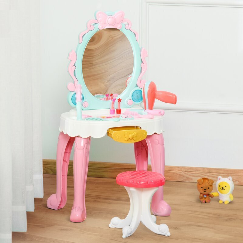 Baby dressing table with mirror