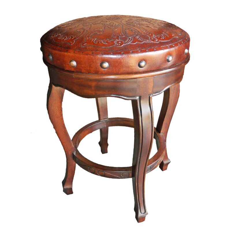 Backless Mediterranean counter stool