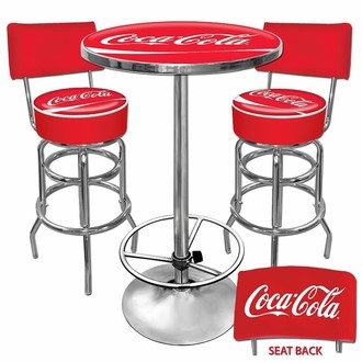 Coca cola bistro table and outlet chairs