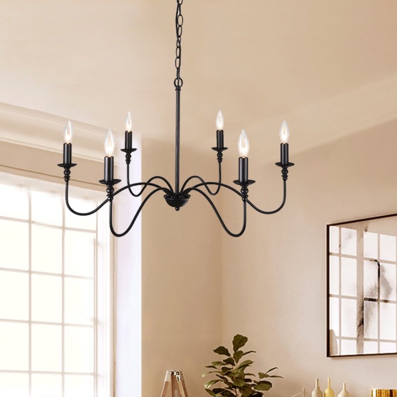 Baretta 6 - Light Dimmable Classic / Traditional Chandelier