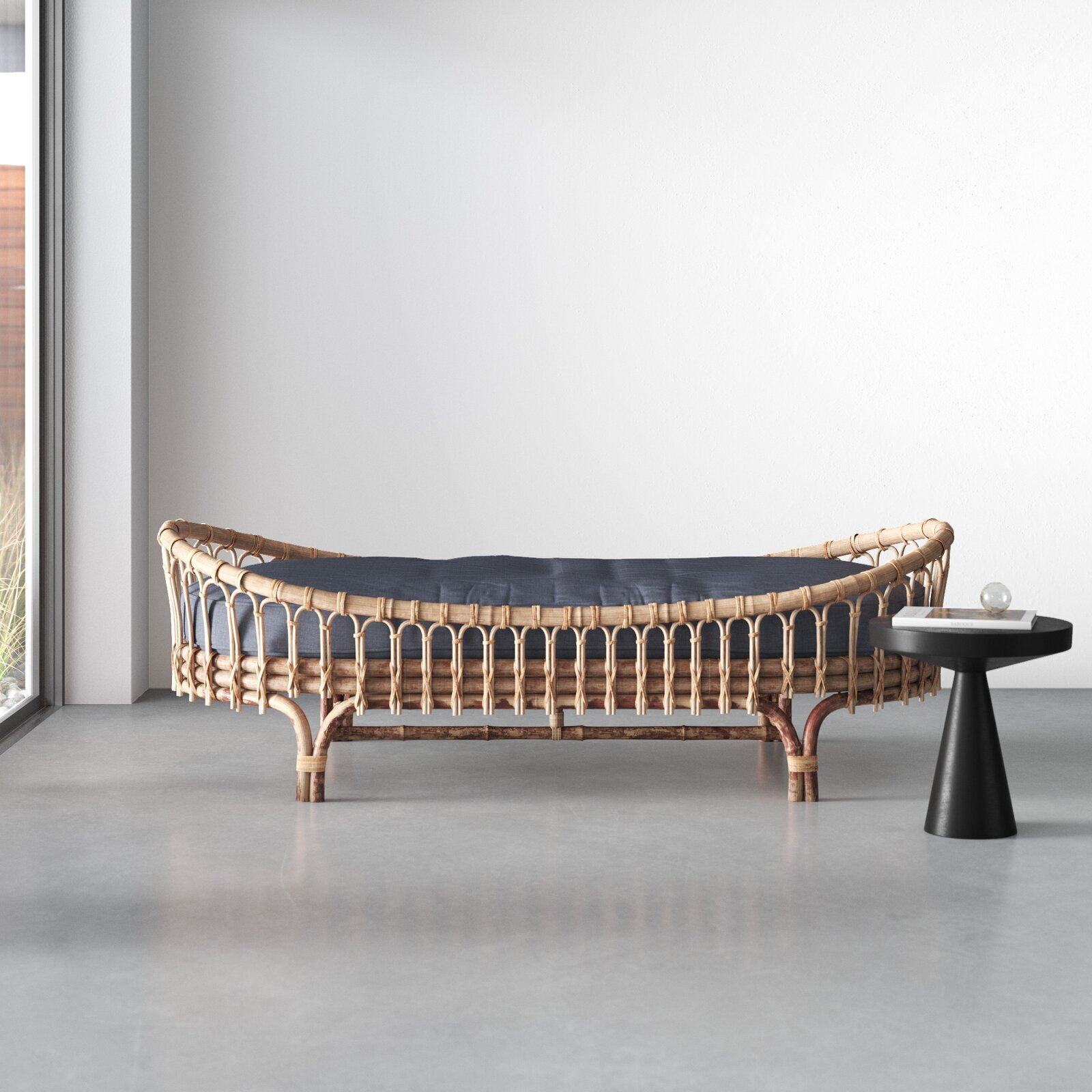 Basket Style Rattan Daybed Frame