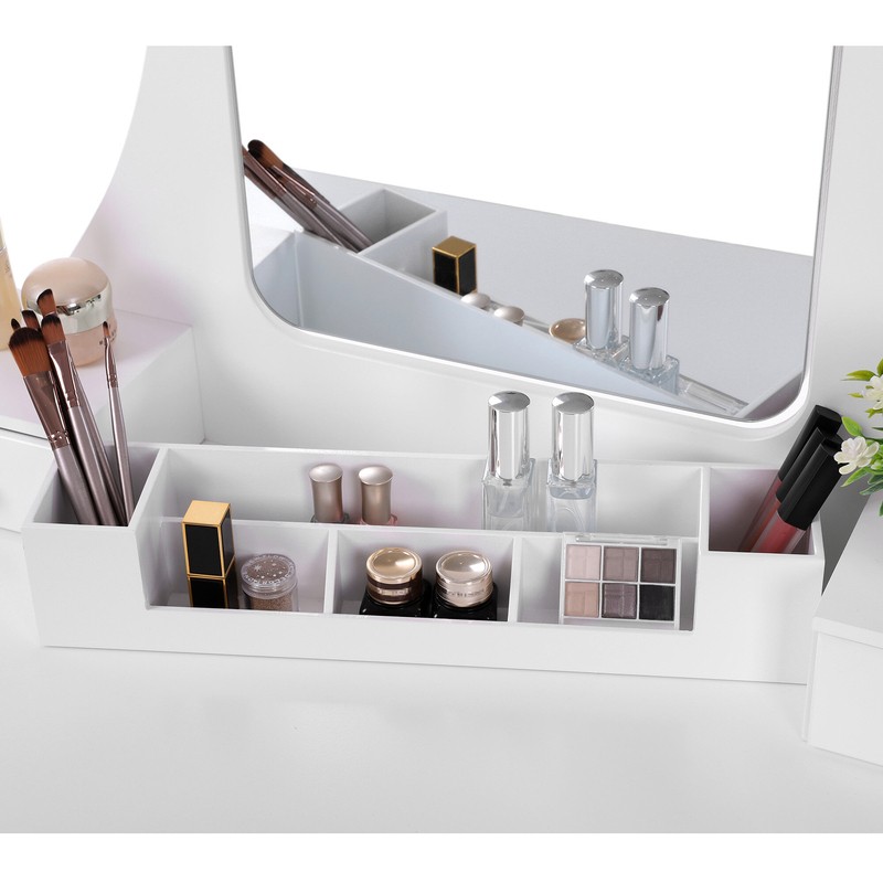 Beauregard 31.5'' Wide Vanity Set with Stool and Mirror