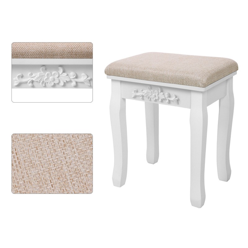 Beauregard 31.5'' Wide Vanity Set with Stool and Mirror