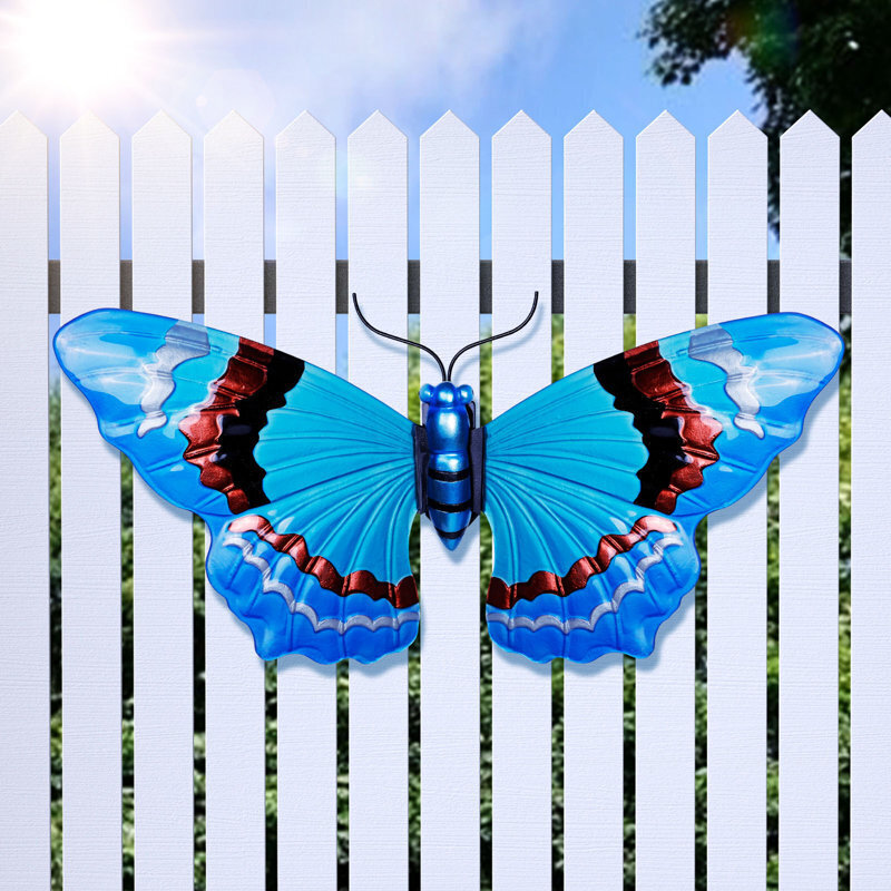 Beautiful Blue Butterfly Outdoor Wall Decoration