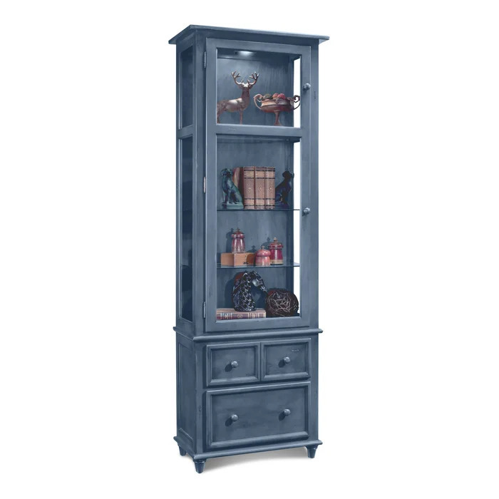 Beautiful Blue Single Door with Drawer