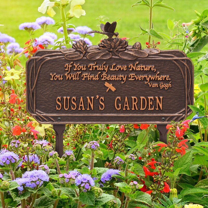 Beautiful Garden Sign Custom