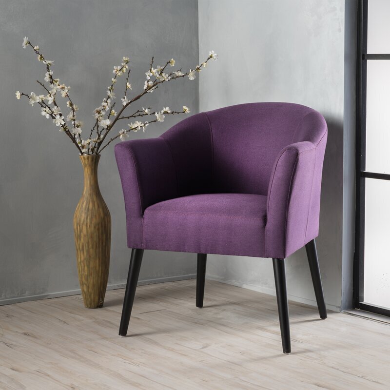 Beautiful Rounded Barrel Compact Armchair