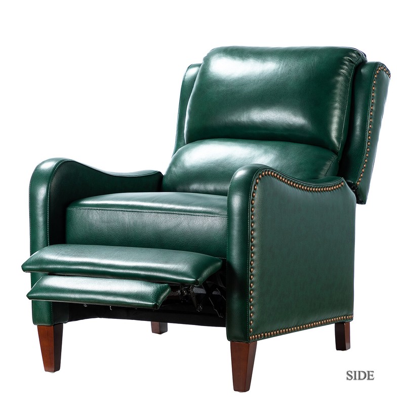 Beecher 28.75'' Wide Genuine Leather Manual Club Recliner