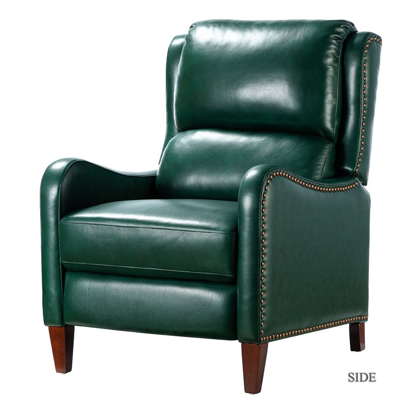 Beecher 28.75'' Wide Genuine Leather Manual Club Recliner