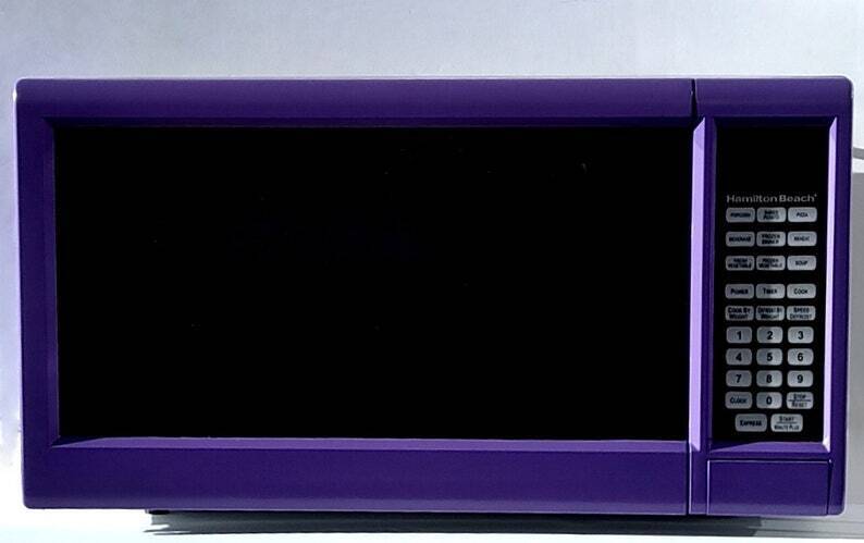Bespoke Purple Microwave Oven