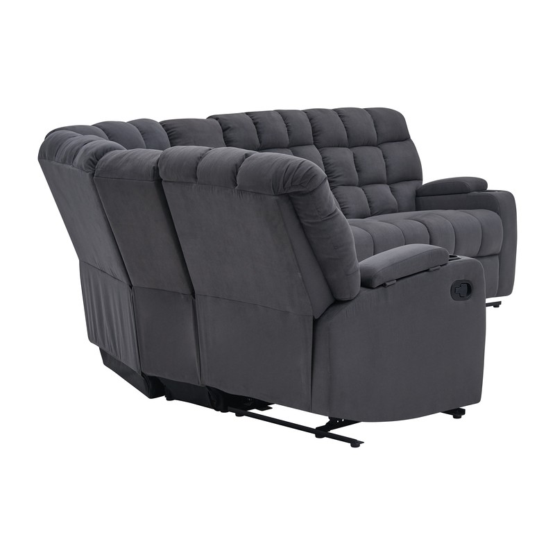 Bewley 96.25" Wide Symmetrical Reclining Corner Sectional