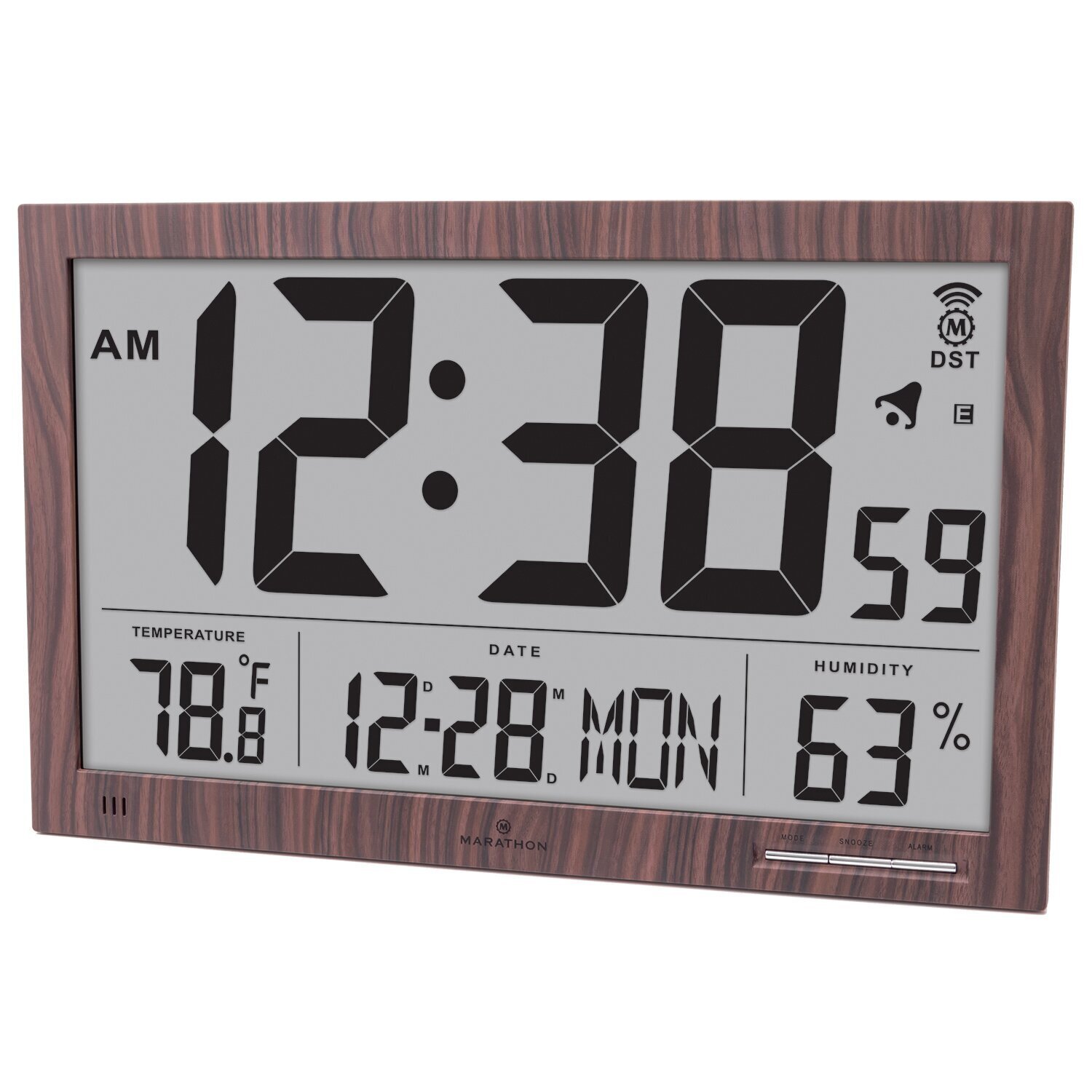 Big and Bold Digital Clock with Date and Time