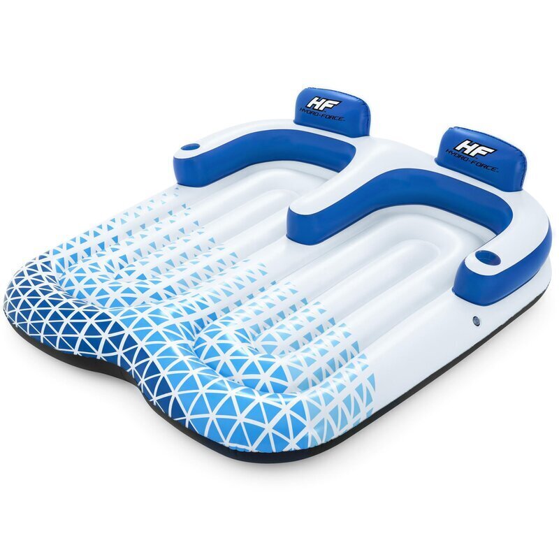 Blue and White 2 Person Pool Float
