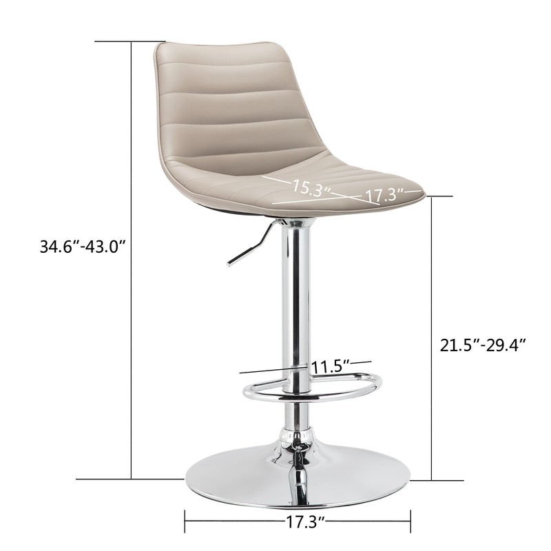 Bostrom Swivel Adjustable Height Bar Stool